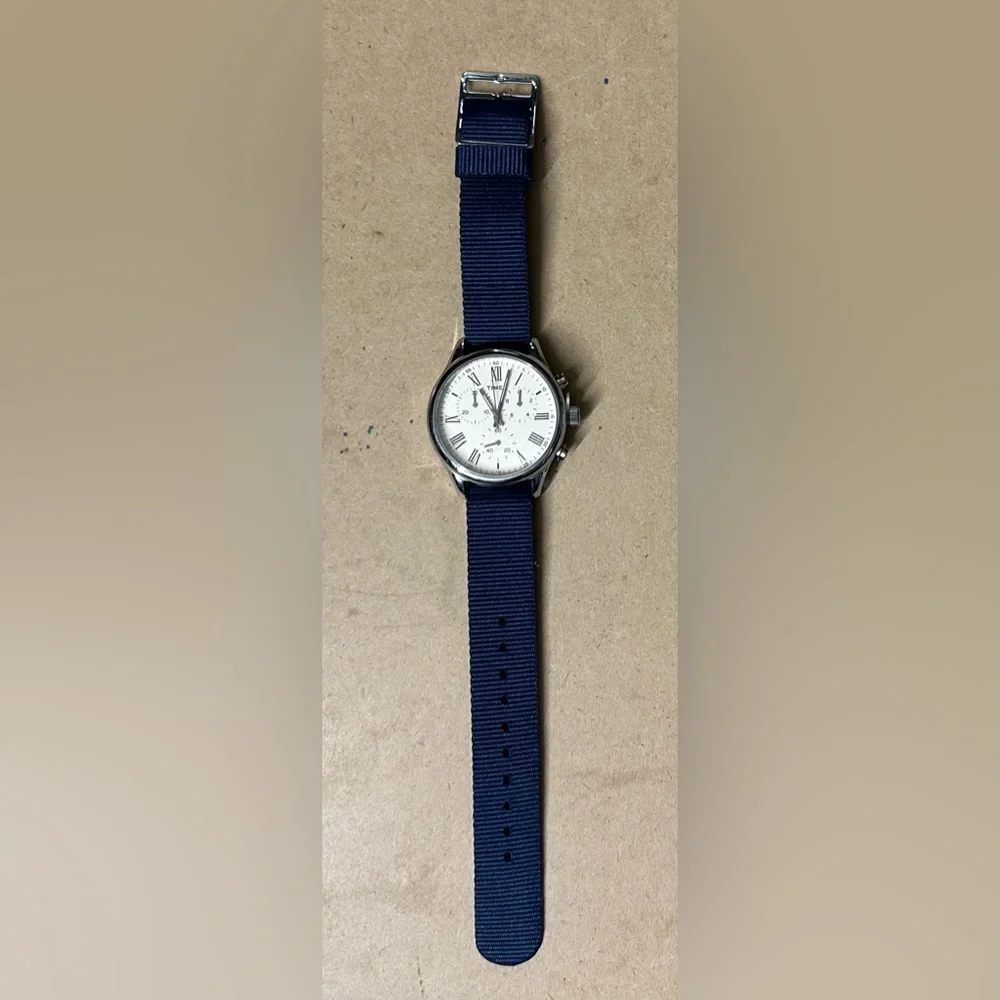 Timex Weston‎ Avenue 38mm Blue Strap Watch.